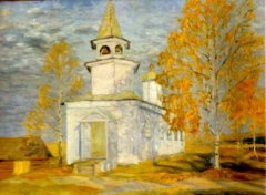 Рисунок Покровской церкви.