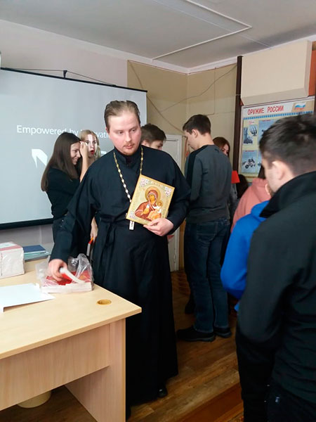 Встреча со студентами Удомельского колледжа посвященная дню православной молодежи.