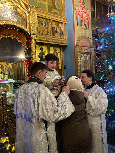 Рождественское богослужение в Князь-Владимирском кафедральном соборе г.Удомля.