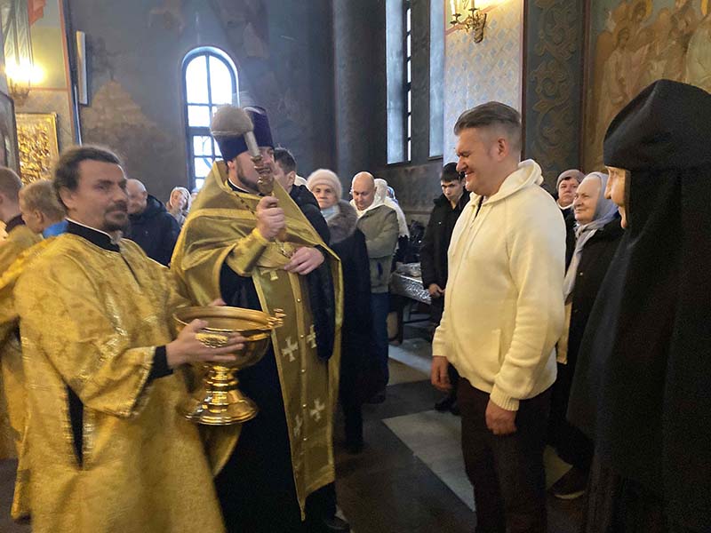 31 декабря в Князь-Владимирском кафедральном храме совершился новогодний молебен.