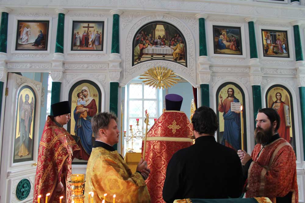 Праздничная служба в Богоявленском храме с.Перхово