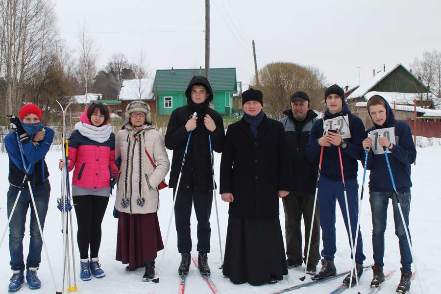 Делегация из Удомли приняла участие в лыжных соревнованиях в Максатихе в честь дня Православной Молодёжи