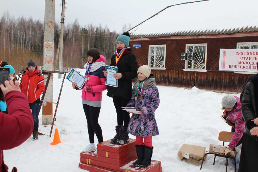 Делегация из Удомли приняла участие в лыжных соревнованиях в Максатихе в честь дня Православной Молодёжи