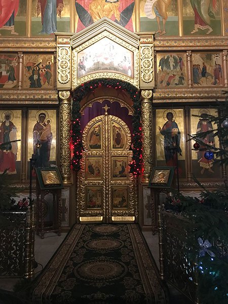 Украшение Князь-Владимирского собора г.Удомля к празднику Рождества Христова