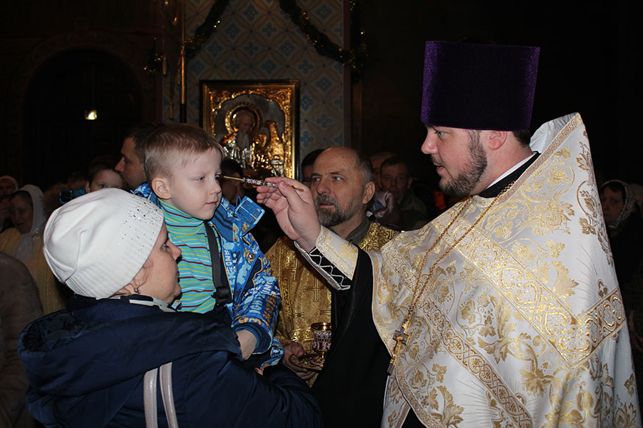 Праздничные Рождественские Богослужения в Князь-Владимирском соборе.